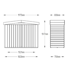 Forest Shiplap 6.5x2.6 Apex Garden Storage 2000L 25 Forest Shiplap 6.5x2.6 Apex Garden Storage 2000L -Gardens and Outdoor forest shiplap 6 5x2 6 apex garden storage 2000l5013053163252 01t bq