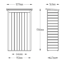 Forest Tall Shiplap 3.6x1.6 Pent Garden Storage 750L -Gardens and Outdoor forest tall shiplap 3 6x1 6 pent garden storage 750l5013053163177 01t bq