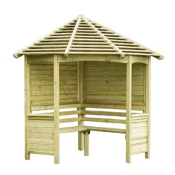 Forest Venetian Corner Arbour, (H)2500mm (W)2330mm (D)1610mm - Assembly Required -Gardens and Outdoor forest venetian corner arbour h 2500mm w 2330mm d 1610mm assembly required5013053139745 01c
