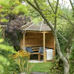 Forest Venetian Corner Arbour, (H)2500mm (W)2330mm (D)1610mm - Assembly Required -Gardens and Outdoor forest venetian corner arbour h 2500mm w 2330mm d 1610mm assembly required5013053139745 04i