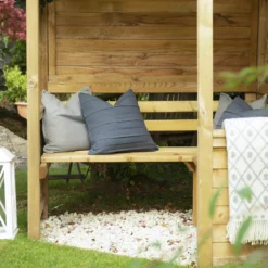 Forest Venetian Corner Arbour, (H)2500mm (W)2330mm (D)1610mm - Assembly Required -Gardens and Outdoor forest venetian corner arbour h 2500mm w 2330mm d 1610mm assembly required5013053139745 07i