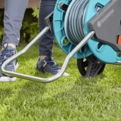 Gardena Aquaroll Freestanding Empty Hose Cart With Wheels -Gardens and Outdoor gardena aquaroll freestanding empty hose cart with wheels4078500032834 02i bq