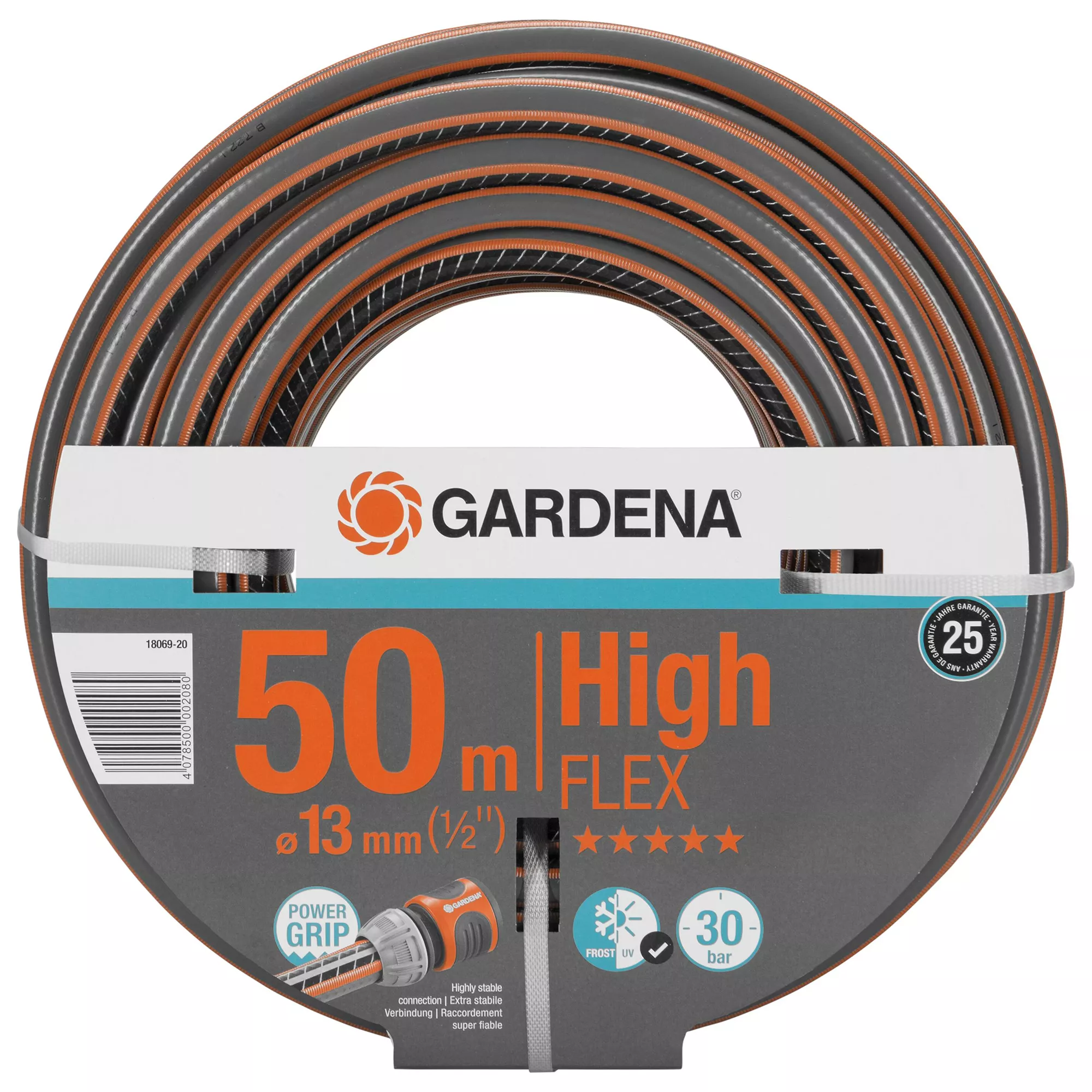 Gardena HighFLEX 18069 Black & Orange Hose Pipe (L)50m 4 Gardena HighFLEX 18069 Black & Orange Hose Pipe (L)50m - Image 2