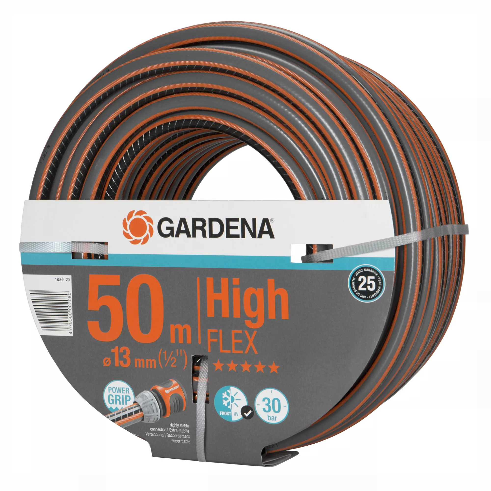 Gardena HighFLEX 18069 Black & Orange Hose Pipe (L)50m 3 Gardena HighFLEX 18069 Black & Orange Hose Pipe (L)50m
