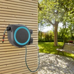 Gardena Rollup XL Wall-mounted Auto Hose Pipe Set (L)35m -Gardens and Outdoor gardena rollup xl wall mounted auto hose pipe set l 35m4078500052061 03i bq