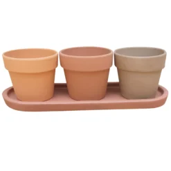 GoodHome Arara Terracotta Cement & Terracotta Round Plant Pot (Dia)10.9cm 12 GoodHome Arara Terracotta Cement & Terracotta Round Plant Pot (Dia)10.9cm -Gardens and Outdoor goodhome arara terracotta cement terracotta round plant pot dia 10 9cm3663602441335 02c