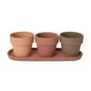 GoodHome Arara Terracotta Cement & Terracotta Round Plant Pot (Dia)10.9cm -Gardens and Outdoor goodhome arara terracotta cement terracotta round plant pot dia 10 9cm3663602441335 10c bq