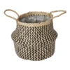 GoodHome Black Seagrass Herringbone Circular Plant Pot (Dia)21cm 2 GoodHome Black Seagrass Herringbone Circular Plant Pot (Dia)21cm -Gardens and Outdoor goodhome black seagrass herringbone circular plant pot dia 21cm3663602442509 02c bq