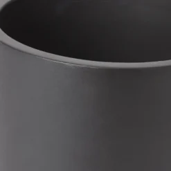 GoodHome Black Terracotta Circular Plant Pot (Dia)20.4cm -Gardens and Outdoor goodhome black terracotta circular plant pot dia 20 4cm3663602441281 36c bq