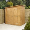 GoodHome Clapperton 6x4 Ft Pent Shiplap Wooden 2 Door Shed With Floor (Base Included) -Gardens and Outdoor goodhome clapperton 6x4 ft pent shiplap wooden 2 door shed with floor base included 5059340270142 05i