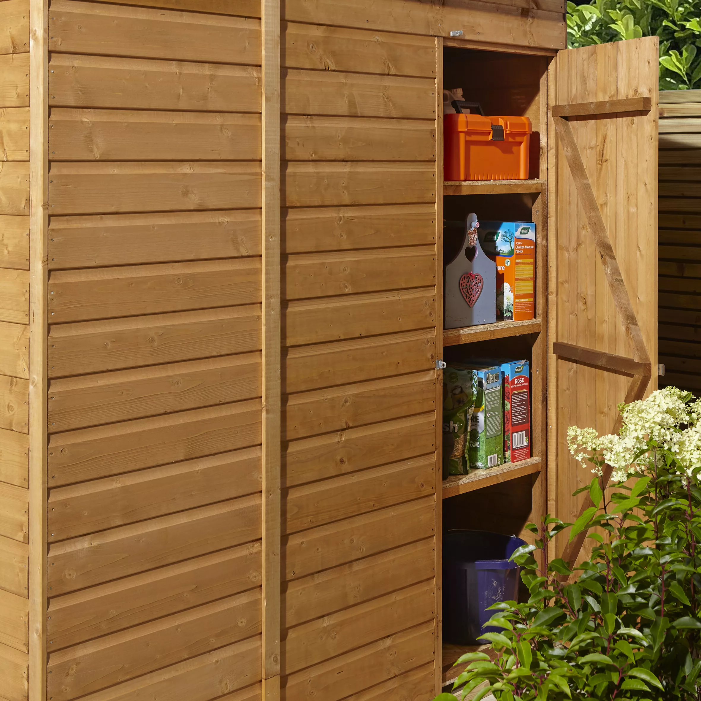 GoodHome Clapperton 8x6 Pent Dip Treated Shiplap Shed With Floor - Assembly Service Included 13 GoodHome Clapperton 8x6 Pent Dip Treated Shiplap Shed With Floor - Assembly Service Included - Image 11