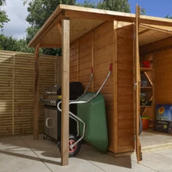 GoodHome Clapperton 8x6 Pent Dip Treated Shiplap Shed With Floor (Base Included) - Assembly Service Included -Gardens and Outdoor goodhome clapperton 8x6 pent dip treated shiplap shed with floor base included assembly service included5059340270203 07i