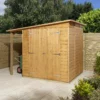 GoodHome Clapperton 8x6 Pent Dip Treated Shiplap Shed With Floor -Gardens and Outdoor goodhome clapperton 8x6 pent dip treated shiplap shed with floor5059340270173 01i