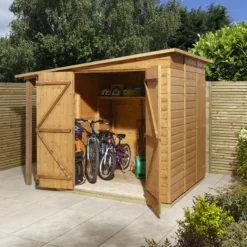 GoodHome Clapperton 8x6 Pent Dip Treated Shiplap Shed With Floor 19 GoodHome Clapperton 8x6 Pent Dip Treated Shiplap Shed With Floor -Gardens and Outdoor goodhome clapperton 8x6 pent dip treated shiplap shed with floor5059340270173 04i