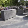 GoodHome Hamilton Steeple Grey Rattan Effect Storage Box (W) 125cm X (D) 55cm -Gardens and Outdoor goodhome hamilton steeple grey rattan effect storage box w 125cm x d 55cm5059340677392 03i