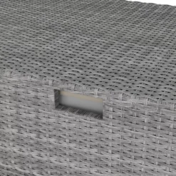 GoodHome Hamilton Steeple Grey Rattan Effect Storage Box (W) 180cm X (D) 65cm -Gardens and Outdoor goodhome hamilton steeple grey rattan effect storage box w 180cm x d 65cm5059340677415 37c