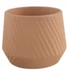 GoodHome Lummi Beige Terracotta Slanting Stripes Circular Plant Pot (Dia)23.5cm 1 GoodHome Lummi Beige Terracotta Slanting Stripes Circular Plant Pot (Dia)23.5cm -Gardens and Outdoor goodhome lummi beige terracotta slanting stripes circular plant pot dia 23 5cm5059340327914 02c