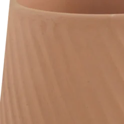 GoodHome Lummi Beige Terracotta Slanting Stripes Circular Plant Pot (Dia)23.5cm 6 GoodHome Lummi Beige Terracotta Slanting Stripes Circular Plant Pot (Dia)23.5cm -Gardens and Outdoor goodhome lummi beige terracotta slanting stripes circular plant pot dia 23 5cm5059340327914 36c