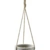 GoodHome Makah Grey Terrazzo Effect Cement Circular Hanging Pot (Dia)15cm -Gardens and Outdoor goodhome makah grey terrazzo effect cement circular hanging pot dia 15cm5059340328096 01c