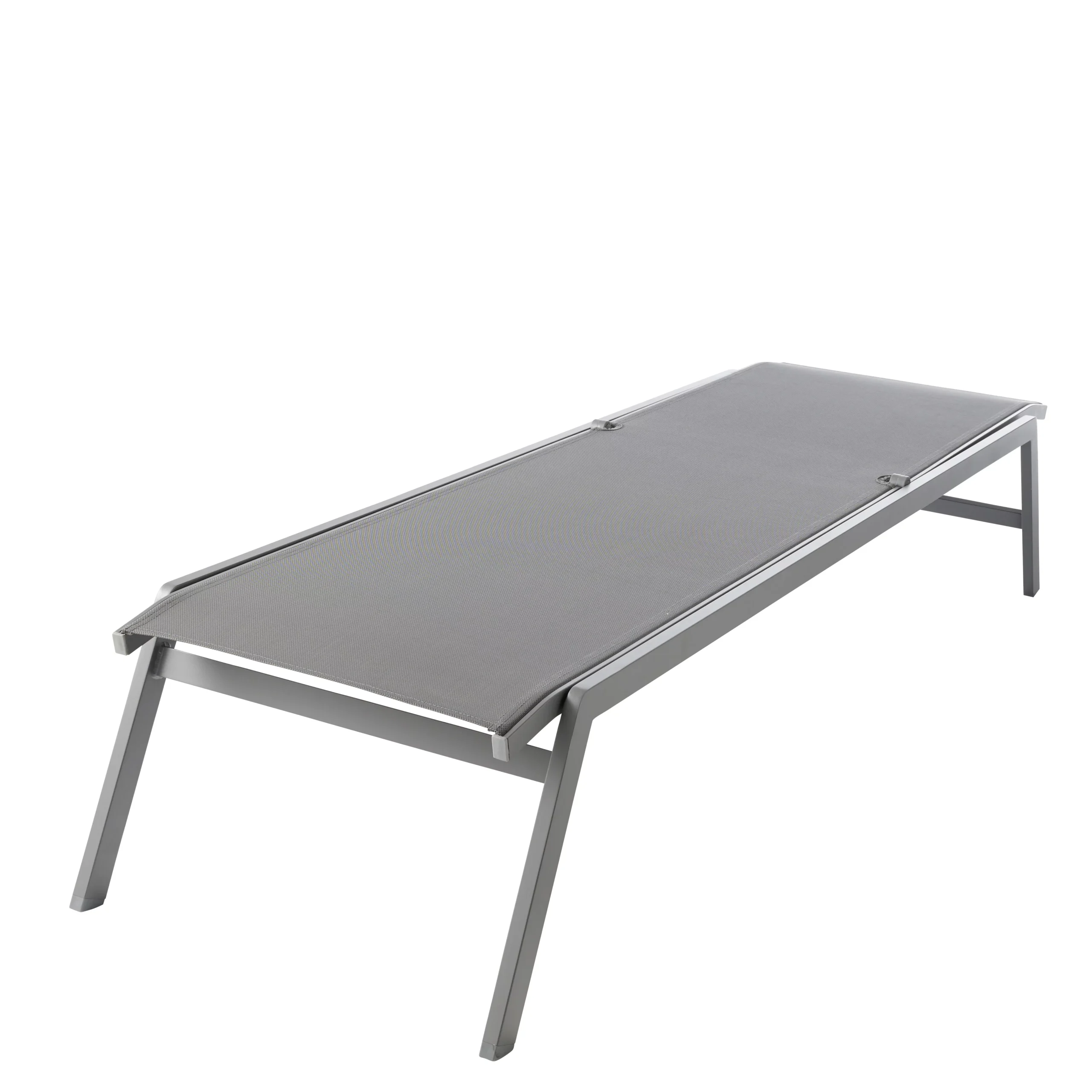 GoodHome Moorea Grey Metal Sun Lounger 4 GoodHome Moorea Grey Metal Sun Lounger - Image 2