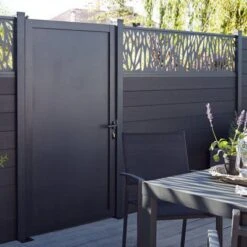 GoodHome Neva Aluminium Gate, (H)1.72m (W)0.93m 8 GoodHome Neva Aluminium Gate, (H)1.72m (W)0.93m -Gardens and Outdoor goodhome neva aluminium gate h 1 72m w 0 93m3663602943068 02bq