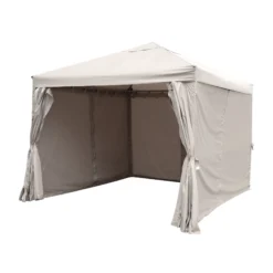 GoodHome Preston Taupe Square Gazebo, (W)3m (D)3m - Assembly Required 10 GoodHome Preston Taupe Square Gazebo, (W)3m (D)3m - Assembly Required -Gardens and Outdoor goodhome preston taupe square gazebo w 3m d 3m assembly required5059340125497 21c