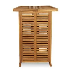 GoodHome Virginia Wooden Drink Cabinet Bar -Gardens and Outdoor goodhome virginia wooden drink cabinet bar3663602726203 01bq