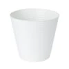 GoodHome White Metal Ribbed Circular Plant Pot (Dia)27.3cm -Gardens and Outdoor goodhome white metal ribbed circular plant pot dia 27 3cm3663602442554 02c bq