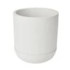 GoodHome White Terracotta Circular Plant Pot (Dia)20.5cm -Gardens and Outdoor goodhome white terracotta circular plant pot dia 20 5cm3663602441274 02c bq