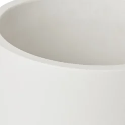 GoodHome White Terracotta Circular Plant Pot (Dia)20.5cm 7 GoodHome White Terracotta Circular Plant Pot (Dia)20.5cm -Gardens and Outdoor goodhome white terracotta circular plant pot dia 20 5cm3663602441274 36c bq