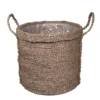 GoodHome Witoto Natural Seagrass Round Plant Pot (Dia)41cm -Gardens and Outdoor goodhome witoto natural seagrass round plant pot dia 41cm5059340327372 02c