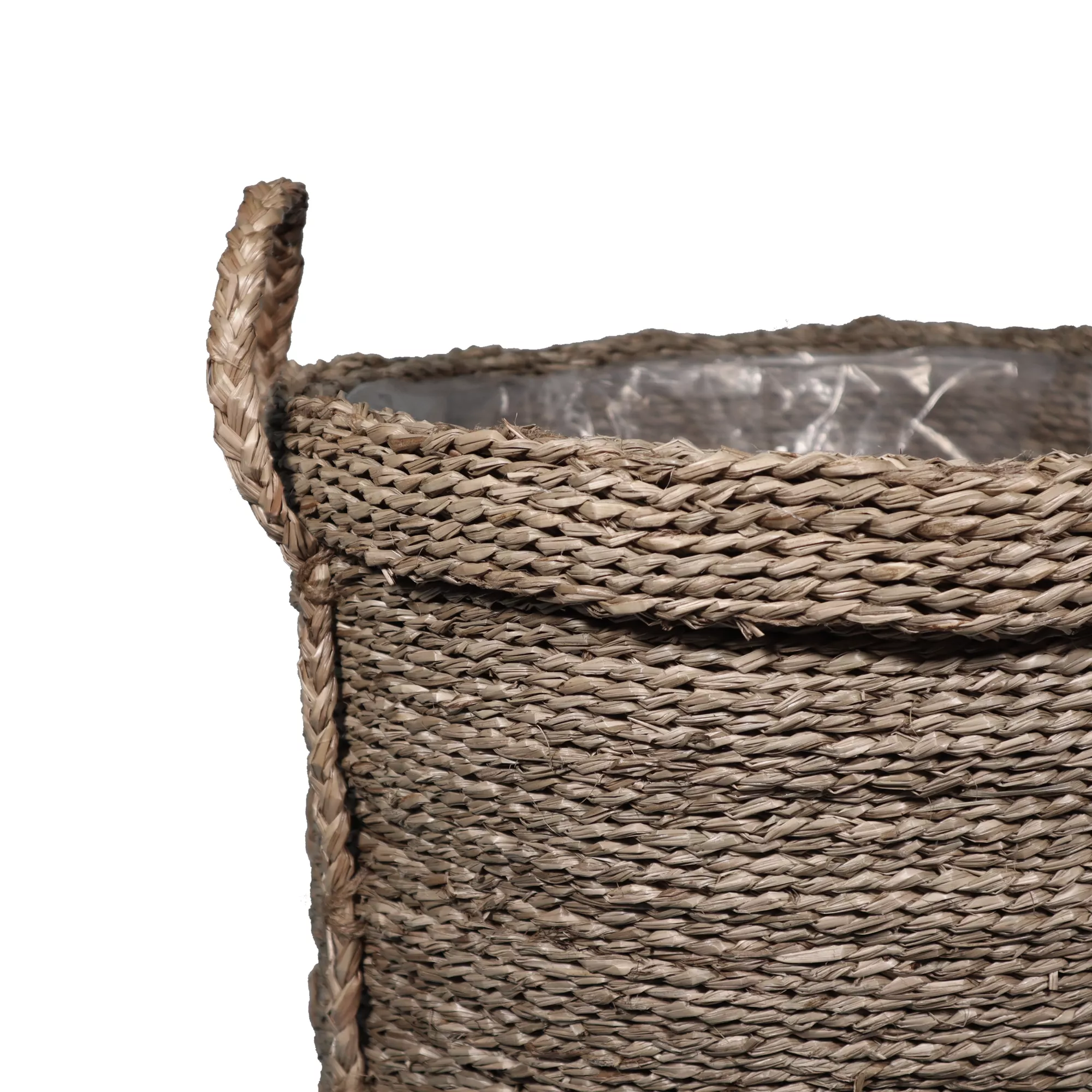 GoodHome Witoto Natural Seagrass Round Plant Pot (Dia)41cm 4 GoodHome Witoto Natural Seagrass Round Plant Pot (Dia)41cm - Image 2