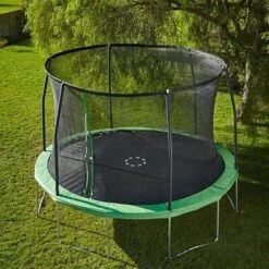 Green Trampoline & Enclosure -Gardens and Outdoor green trampoline enclosure3663602706311 04bq