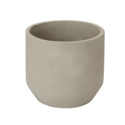 Grey Clay Round Plant Pot (Dia)27.4cm