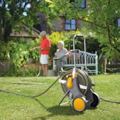 Hozelock Pro Freestanding Hose Pipe Cart (L)90m -Gardens and Outdoor hozelock pro freestanding hose pipe cart l 90m5010646058698 02i bq