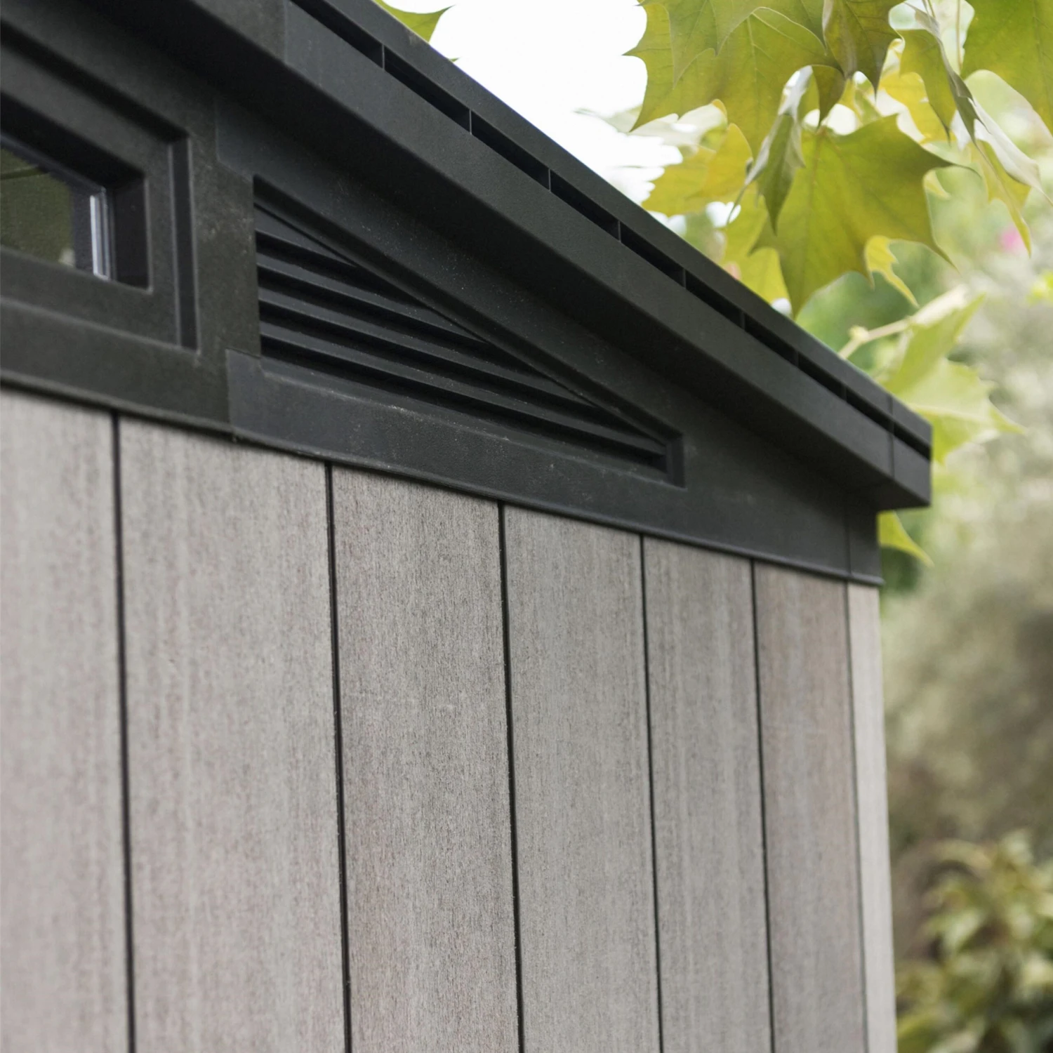 Keter Artisan 9x7 Ft Pent Tongue & Groove Grey Plastic Shed With Floor 7 Keter Artisan 9x7 Ft Pent Tongue & Groove Grey Plastic Shed With Floor - Image 5