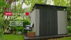 Keter Artisan 9x7 Ft Pent Tongue & Groove Grey Plastic Shed With Floor 16 Keter Artisan 9x7 Ft Pent Tongue & Groove Grey Plastic Shed With Floor -Gardens and Outdoor keter artisan 9x7 ft pent tongue groove grey plastic shed with floor7290106933996 VEN EN bq