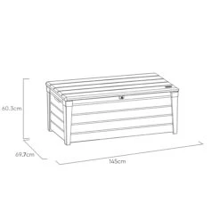 Keter Brushwood Wood Effect Garden Storage Box 454L -Gardens and Outdoor keter brushwood wood effect garden storage box 454l7290106939745 01t