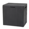 Keter City Box Graphite Wood Effect Flat Garden Storage 113L -Gardens and Outdoor keter city box graphite wood effect flat garden storage 113l7290112631459 01c bq