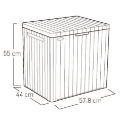 Keter City Box Graphite Wood Effect Flat Garden Storage 113L 8 Keter City Box Graphite Wood Effect Flat Garden Storage 113L -Gardens and Outdoor keter city box graphite wood effect flat garden storage 113l7290112631459 09t bq