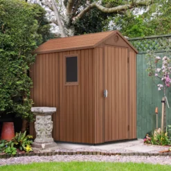Keter Darwin 6x4 Tongue & Groove Plastic Shed With Floor -Gardens and Outdoor keter darwin 6x4 tongue groove plastic shed with floor7290112632159 01i bq