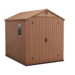 Keter Darwin 8x6 Ft Apex Tongue & Groove Shed With Floor -Gardens and Outdoor keter darwin 8x6 ft apex tongue groove shed with floor7290112636096 01c bq