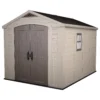 Keter Factor 8x11 Ft Apex Beige Plastic 2 Door Shed With Floor (Base Included) -Gardens and Outdoor keter factor 8x11 ft apex beige plastic 2 door shed with floor base included 7290103664961 01c bq