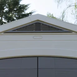 Keter Factor 8x11 Ft Apex Beige Plastic 2 Door Shed With Floor (Base Included) -Gardens and Outdoor keter factor 8x11 ft apex beige plastic 2 door shed with floor base included 7290103664961 05i bq