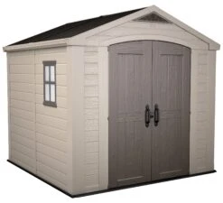 Keter Factor 8x8 Apex Beige Plastic Shed With Floor 19 Keter Factor 8x8 Apex Beige Plastic Shed With Floor -Gardens and Outdoor keter factor 8x8 apex beige plastic shed with floor7290103664954 01bq