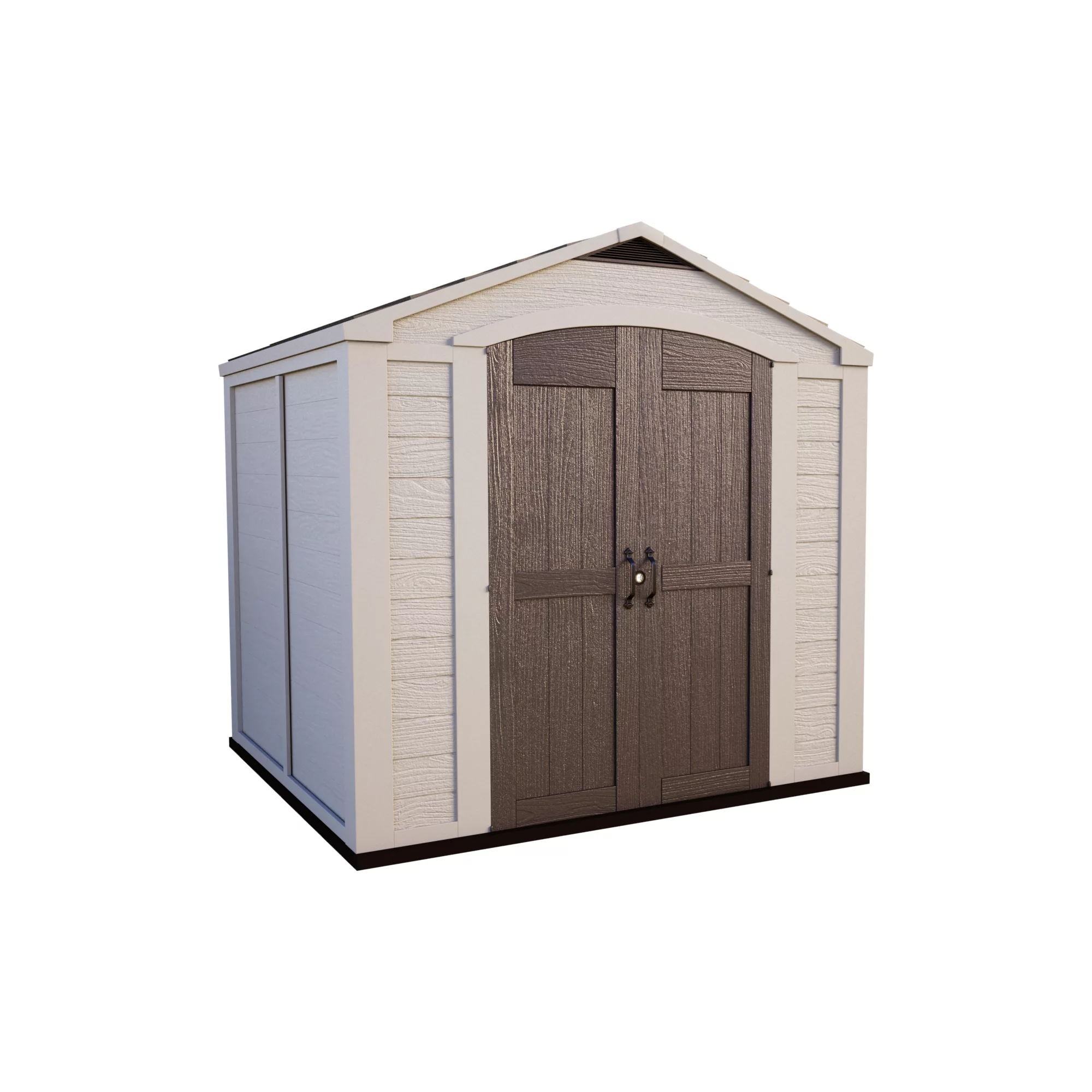 Keter Factor 8x8 Apex Beige Plastic Shed With Floor 12 Keter Factor 8x8 Apex Beige Plastic Shed With Floor - Image 10