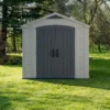Keter Factor 8x8 Apex Beige Plastic Shed With Floor -Gardens and Outdoor keter factor 8x8 apex beige plastic shed with floor7290103664954 12i BQ