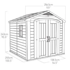 Keter Factor 8x8 Apex Beige Plastic Shed With Floor 25 Keter Factor 8x8 Apex Beige Plastic Shed With Floor -Gardens and Outdoor keter factor 8x8 apex beige plastic shed with floor7290103664954 18bq