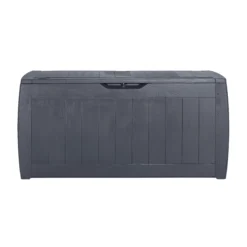 Keter Hollywood Wood Effect Plastic Garden Storage Box -Gardens and Outdoor keter hollywood wood effect plastic garden storage box7290103658441 02c bq