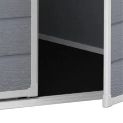 Keter Manor 4x3 Ft Apex Grey Plastic Shed (Base Included) -Gardens and Outdoor keter manor 4x3 ft apex grey plastic shed base included 7290106939677 37c